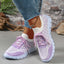 Baskets à lacets en Flyknit à carreaux colorblock pour femmes