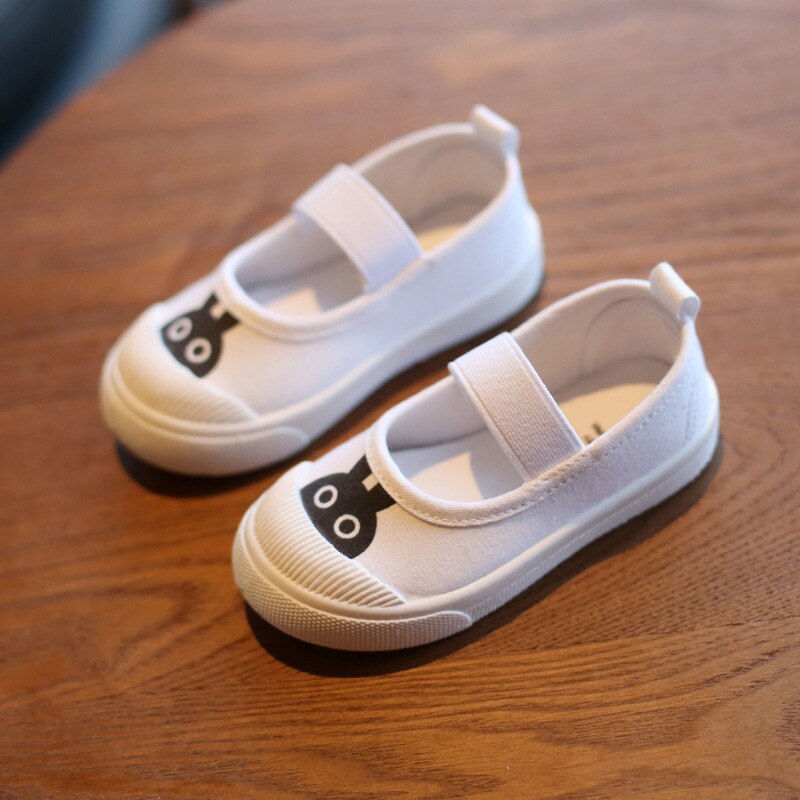 Zapatos Premium de Lona Blanca para Primeros Pasos de Niños