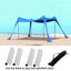 Family beach tent, large pop-up parasol, beach shelter, sun shade. Stable poles with portable carry bag. Outdoor shade. - Korvel