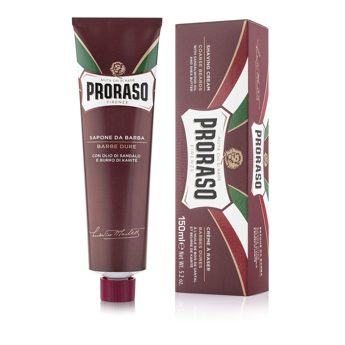 Crema de Afeitar Emoliente Proraso con Sándalo y Manteca de Karité - 5.2 Oz