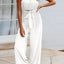 Tied Cutout Tube Wide Leg Jumpsuit - Korvel
