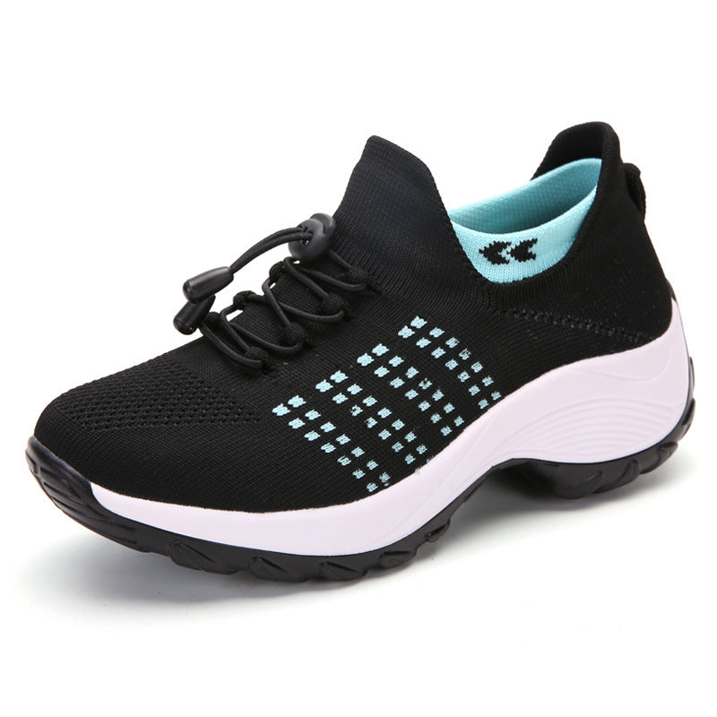 Large Size Women's High Elastic Breathable Sports Shoes