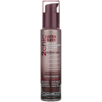 Giovanni 2 Chic Ultra Sleek Leave-in Conditioner & Styling Elixir 4 oz