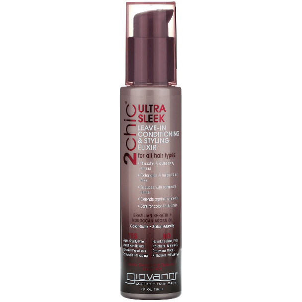 Giovanni 2 Chic Ultra Sleek Leave-in Conditioner & Styling Elixir 4 oz