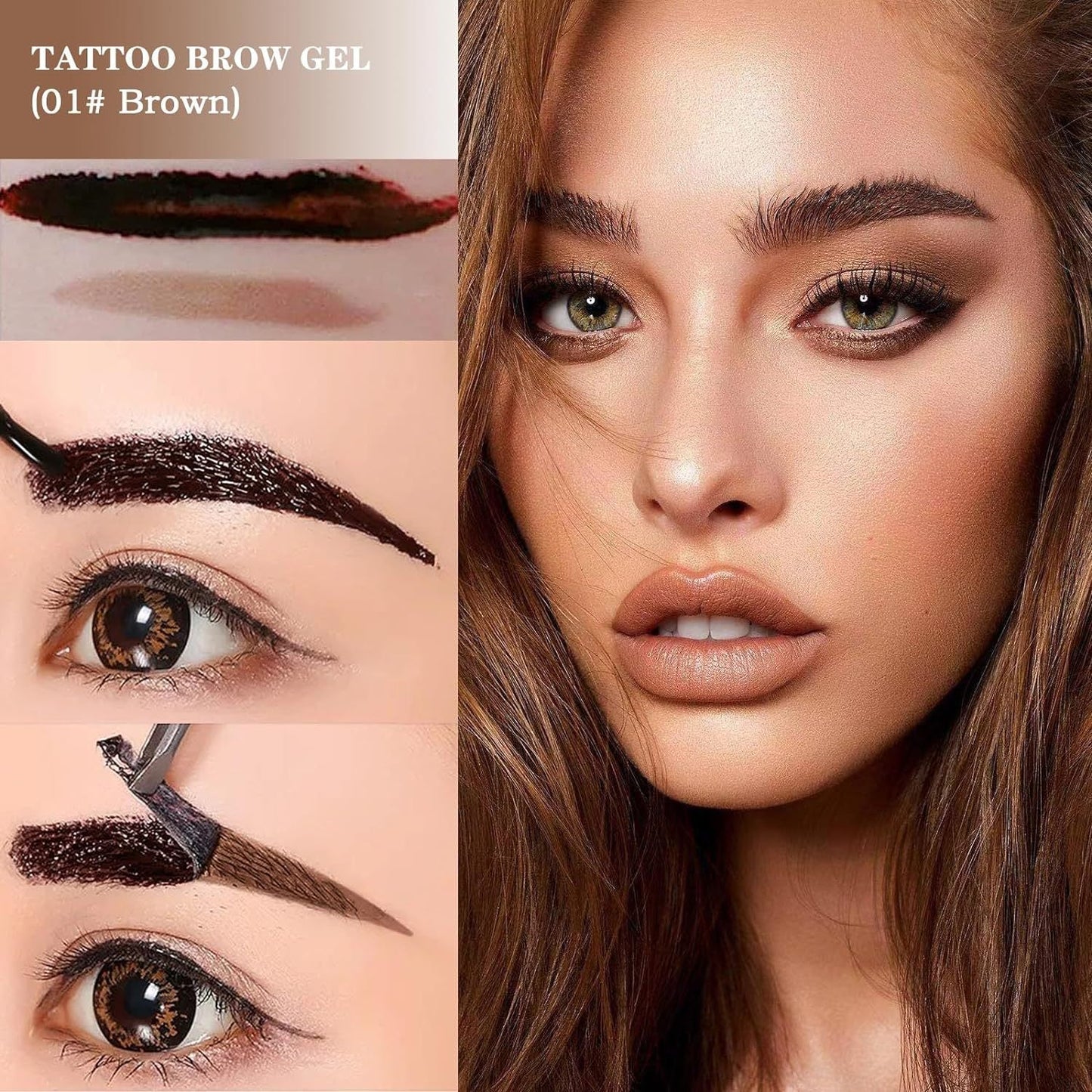 Tear off eyebrow cream is not easy to peel off, anti smudging and long-lasting tear off eyebrow cream - Korvel