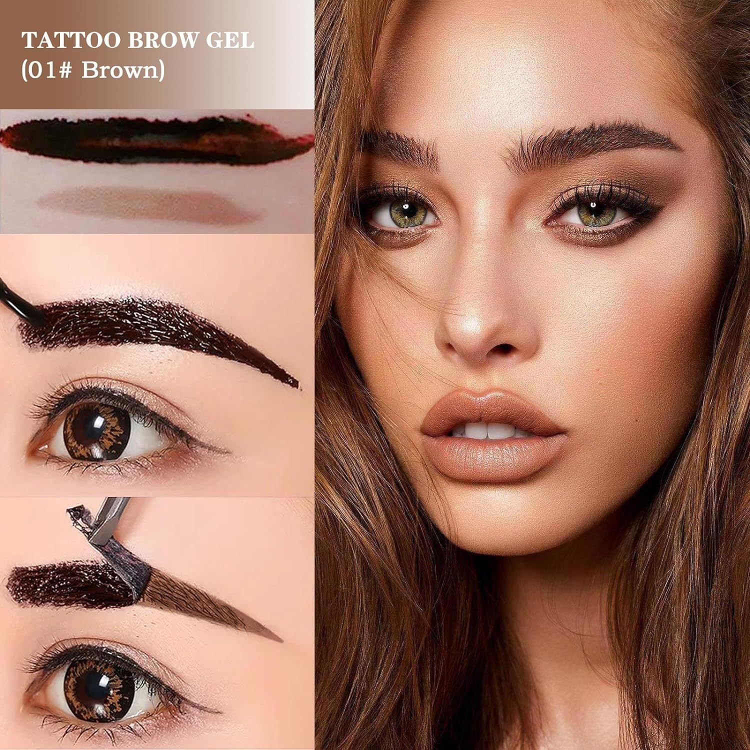 Tear off eyebrow cream is not easy to peel off, anti smudging and long-lasting tear off eyebrow cream - Korvel