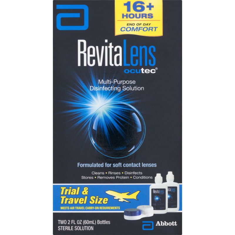 Solution désinfectante multi-usages RevitaLens OcuTec pour lentilles de contact souples
