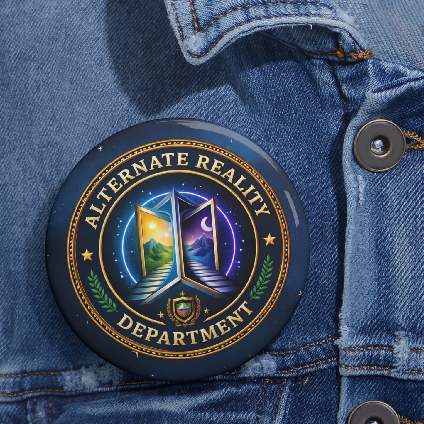 Botón de Pinback del Departamento de Realidad Alternativa