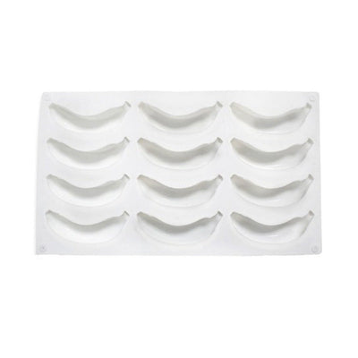 Silicone Mousse Cake Mold - 12-Cavity Banana Shape