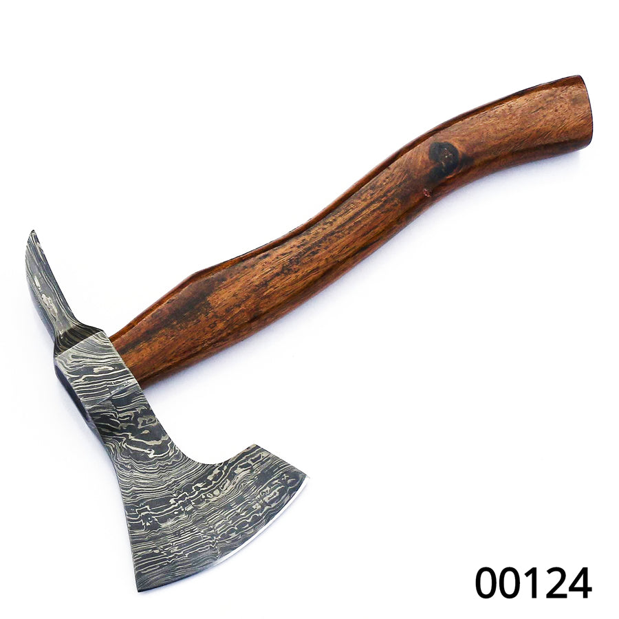Premium Handmade Damascus Steel Tomahawk - Rosewood Handle - Korvel
