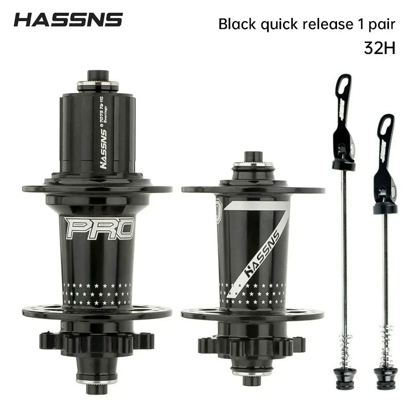 HASSNS PRO7 MTB Hub 32 Holes Bearing Bike Freehub Rear Hub Quick Release 32H Four Palin 7 8 9 10 11 12 Speed 6 Pawl Hubs - Korvel