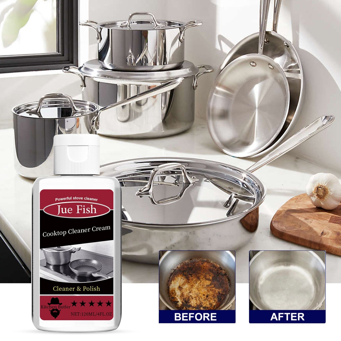 Crème Nettoyante Premium pour Plaques de Cuisson pour un Nettoyage Sans Effort