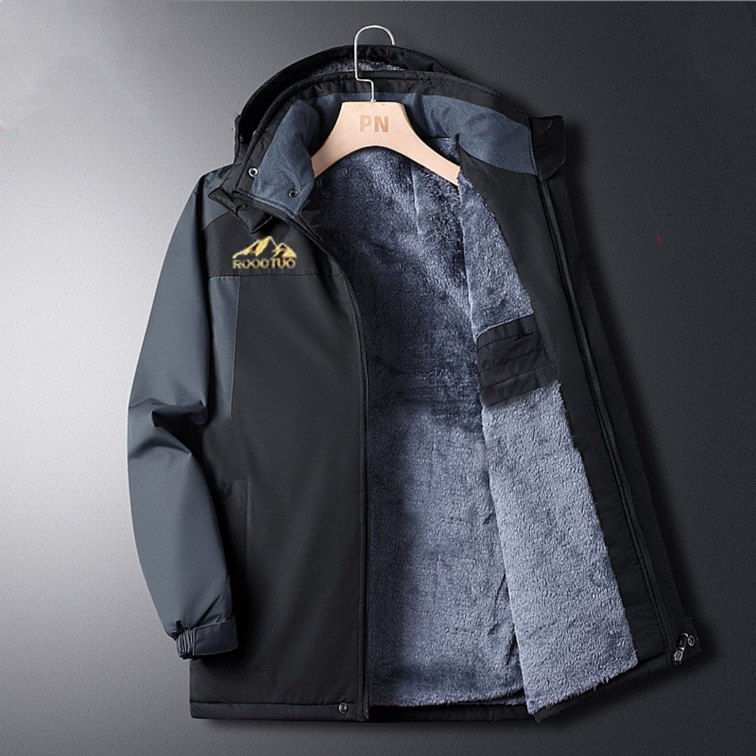 Men's Thick Velvet Waterproof Windproof Sport Jacket