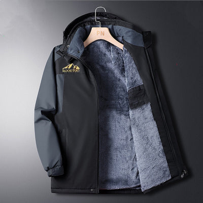Men's Thick Velvet Waterproof Windproof Sport Jacket