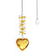 Crystal sun catcher pendant wholesale peach heart love prism living room garden decoration hanging sunshine - Korvel