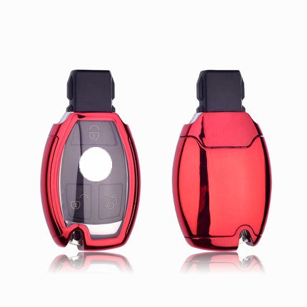 Hight quality PC+TPU key case cover Key case protective shell holder for Mercedes benz A B R G Class GLK GLA w204 W251 W463 W176 - Korvel
