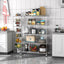 5 Tier 6000lbs Heavy Duty Adjustable Storage Rack Metal Shelf Wire Shelving Unit Chrome - Korvel