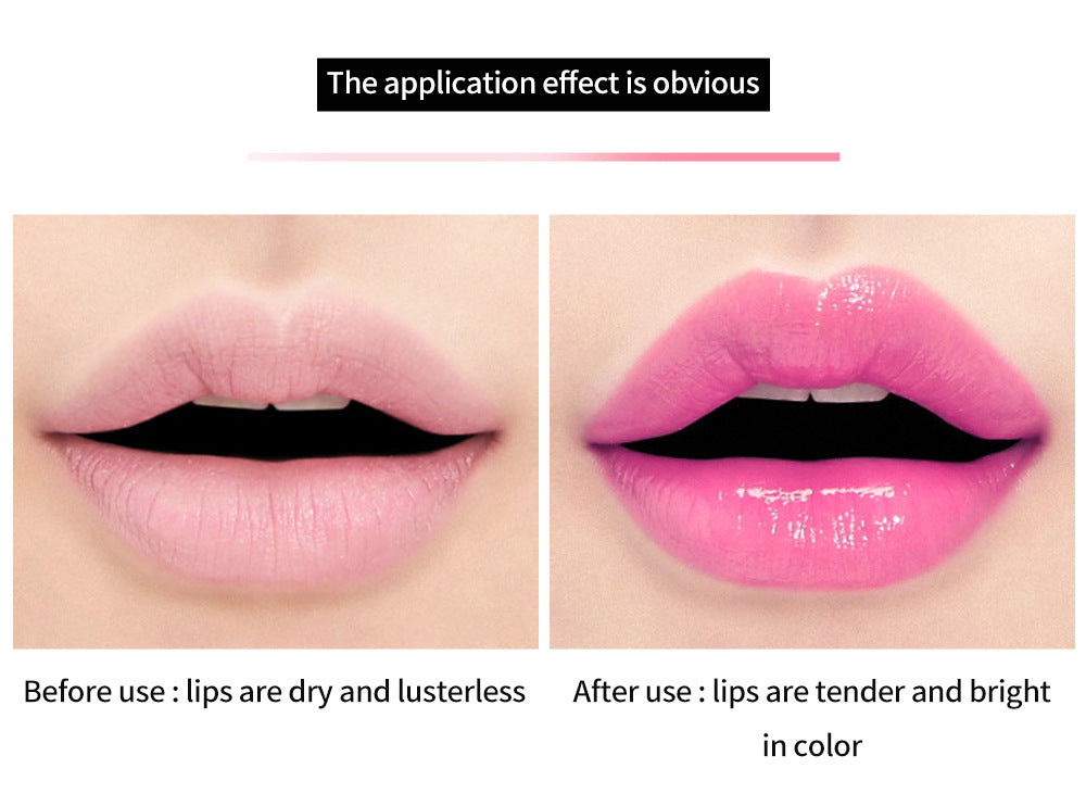 HANDAIYAN Warm Lipstick Flower Color Changing Moisturizing Lipstick Is Not Easy To Fade And Does Not Take Off Makeup - Korvel