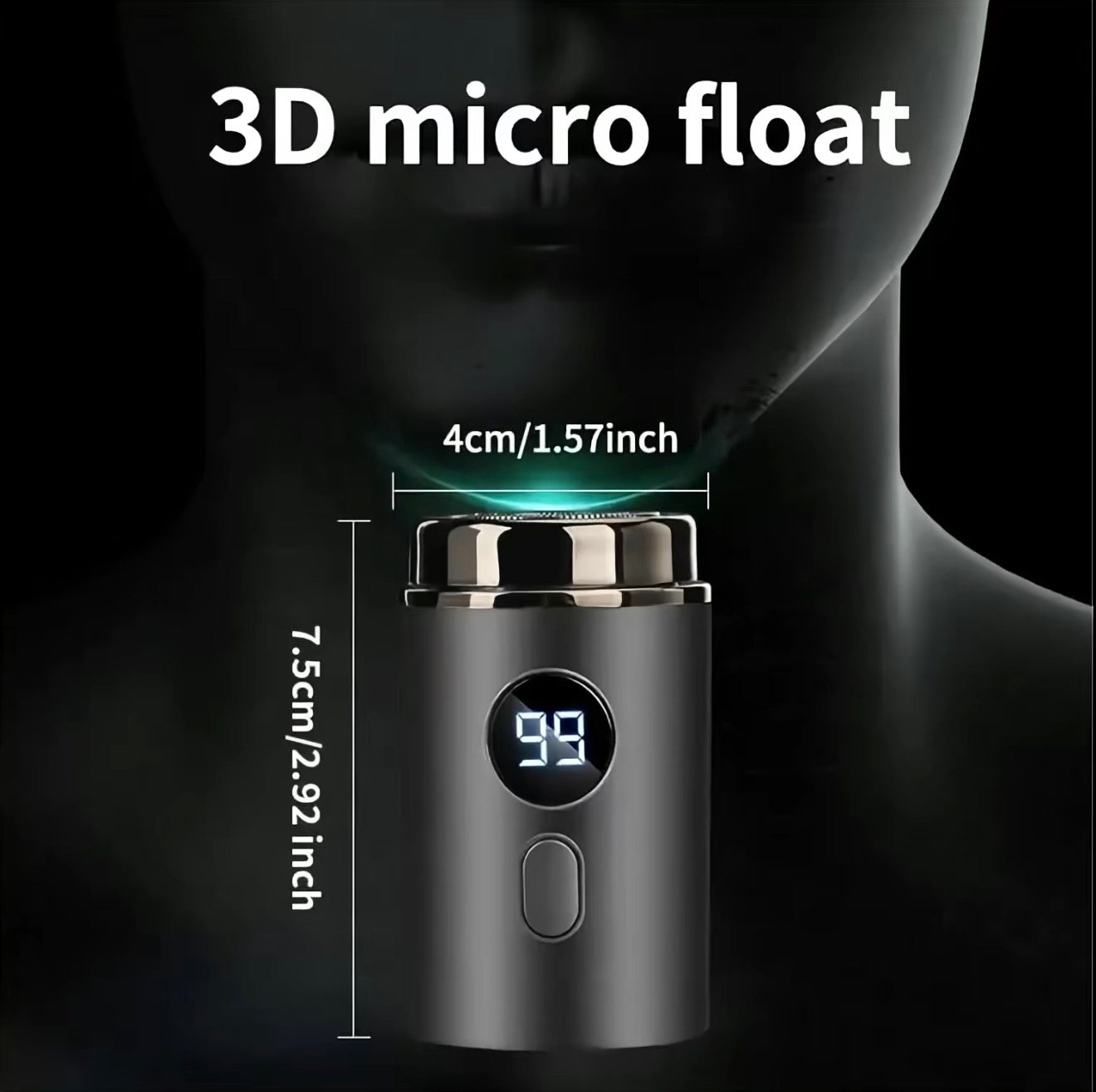 AquaShave Mini Razor - Compact Electric Shaver