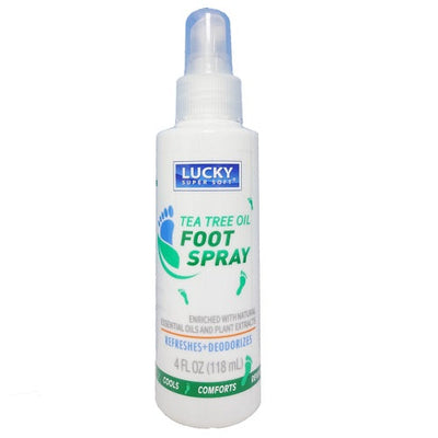 Lucky Super Soft Tea Tree Oil Foot Spray - 4 Oz