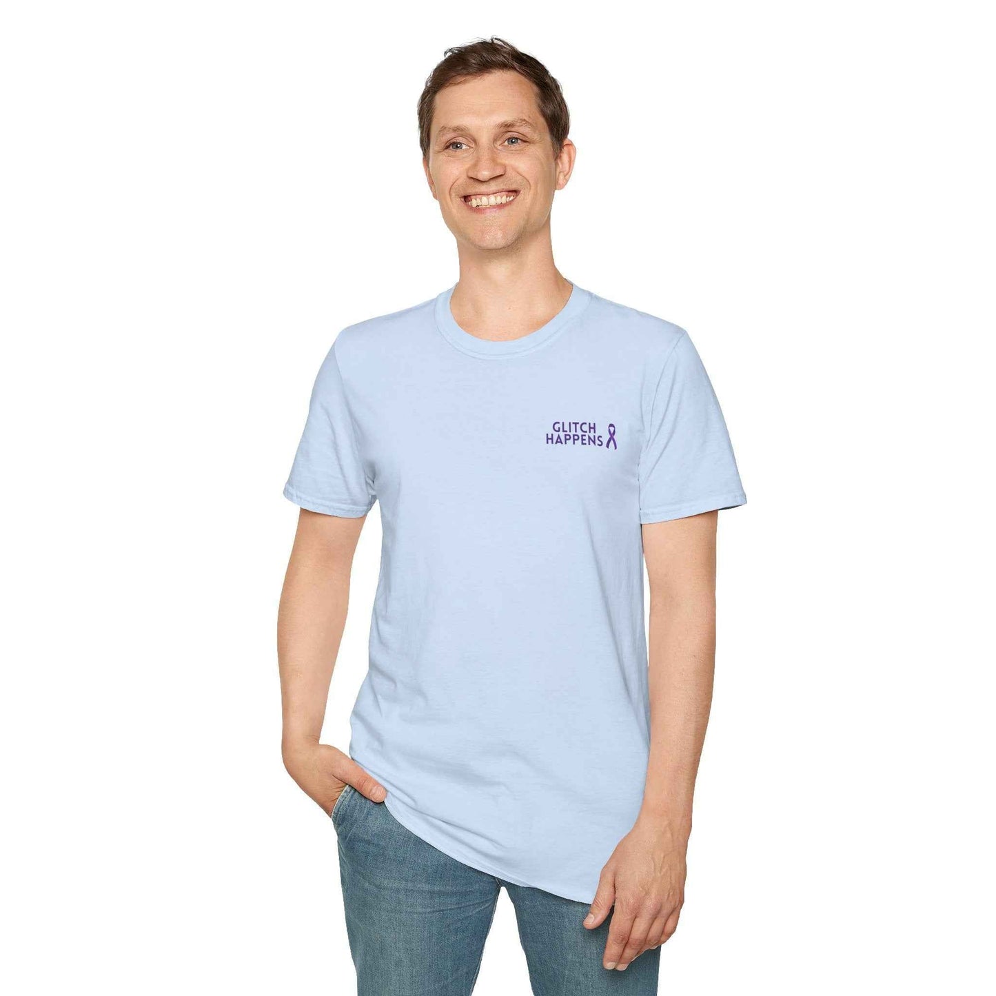 Camiseta Glitch Happens – Camiseta Minimalista de Primeros Auxilios