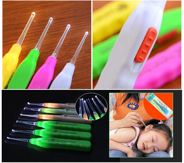 3 Muli uso LED LightEar Digger, torcia elettrica per Pulire Le Orecchie di Sicurezza Earpick Pulizia, FlashlightWax Remover - Korvel