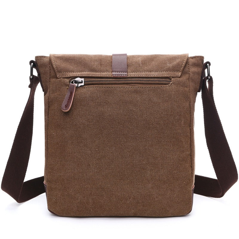 Men Business Messenger Bags For Men Shoulder Bag vintage Canvas Crossbody Pack Retro Casual Office Travel Bag - Korvel
