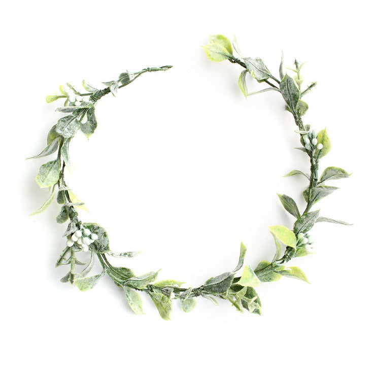 Beach vacation photo wreath headdress bride bridesmaid headdress headdress flower - Korvel