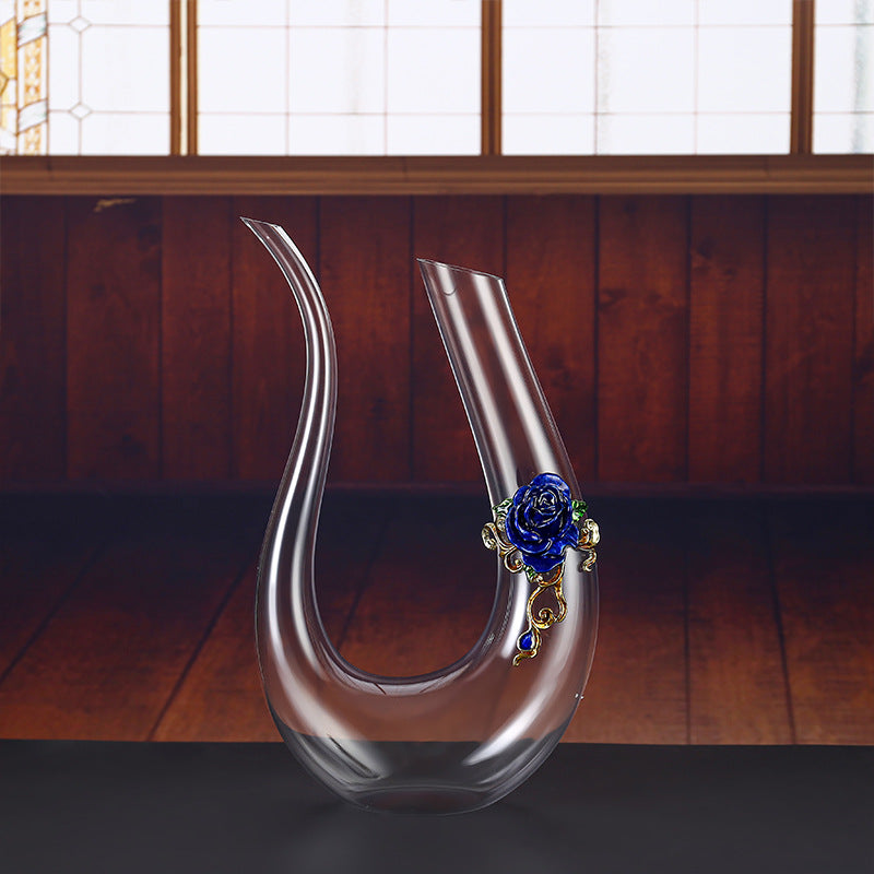 Household enamel crystal glass red wine glass goblet decanter - Korvel
