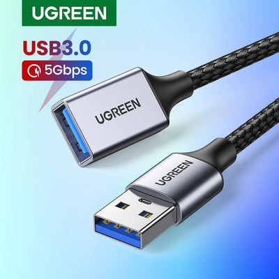 UGREEN USB Extension Cable USB 3.0 Extender Cord Type A  Male to Female Data Transfer Lead for Playstation Flash Drive USB 2.0 - Korvel