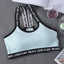 Sport Cropped Top Bra Push Up Running Yoga Bra Cotton Letters Sport Tops For Women Gym Wear Solid Fitness Bra Women Sportswear - Korvel