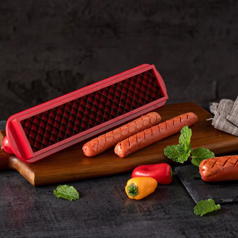 Coupe-Saucisse et Hot Dog Cross - Groove : Outil de Maillage Précis