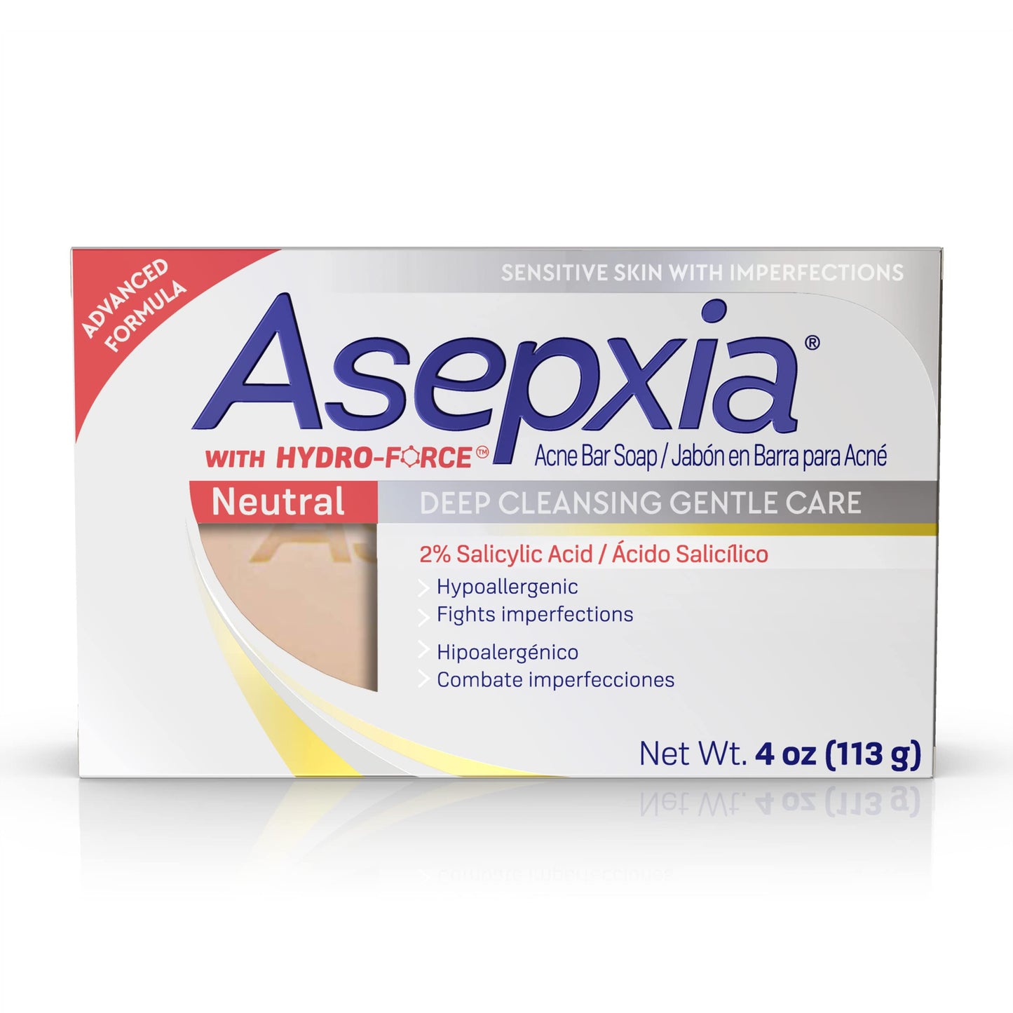 Savon Bar Hypoallergénique Neutre Asepxia - 4 oz