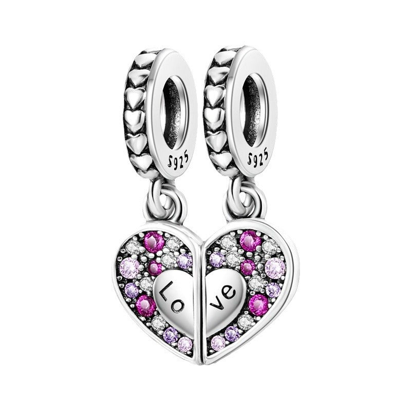 Family and Friendship Series Love Bead Pendant DIY Bracelet Necklace - Korvel