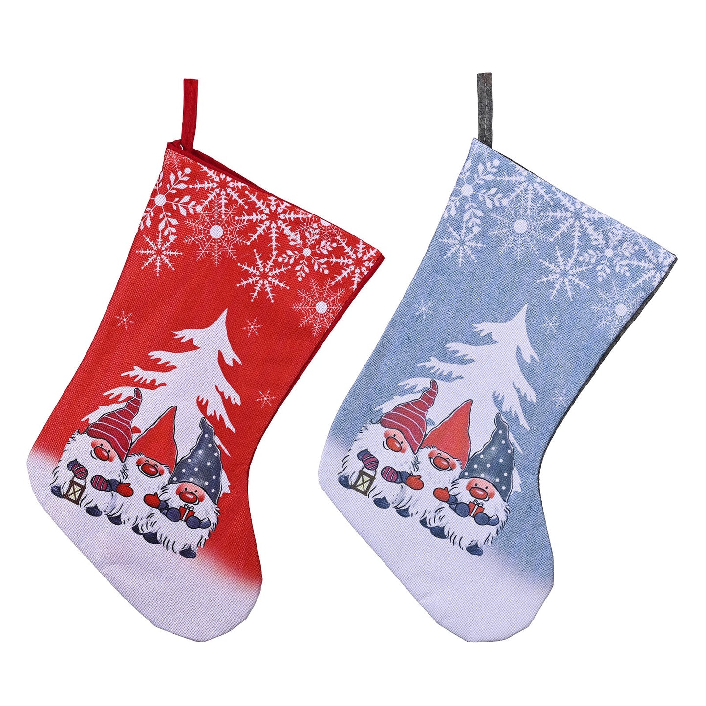 Christmas Decorations Rudolf Printed Christmas Socks Children's Gift with Large Christmas Socks - Korvel