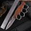 Cuchillo Plegable de Mango de Madera Premium para Aventuras al Aire Libre