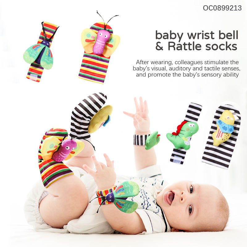 Baby Toys 0-1 Year Old Newborns Wrist Ringing Socks Comfort Set Baby Gift - Korvel