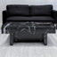 A modern and practical coffee table made of MDF material with black patterns - Korvel