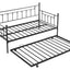 Retro Black Metal Double Bed with Flexible Ear Shaft