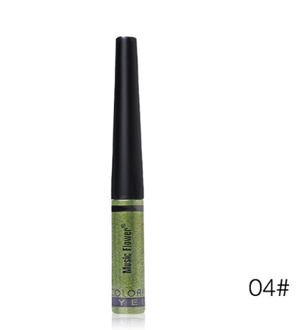 Music Flower Brand 6 Color Shimmer Liquid Eyeliner Pen Brightening Eyes Makeup Eye Liner Pencil Waterproof Quick Drying Eyelid - Korvel