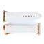 Correa de Apple Watch de Cocodrilo Blanco Mate