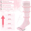 Pregnant women's elastic compression socks mid length calf socks pressure socks women's jump rope elastic cycling socks - Korvel