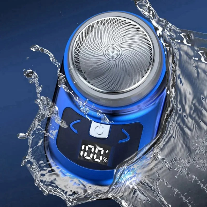 Portable Electric Shaver Pocket Shaving For Men Mini Beard Shaver LCD Power Display Rechargeable Travel Home Shaver Easy Install - Korvel