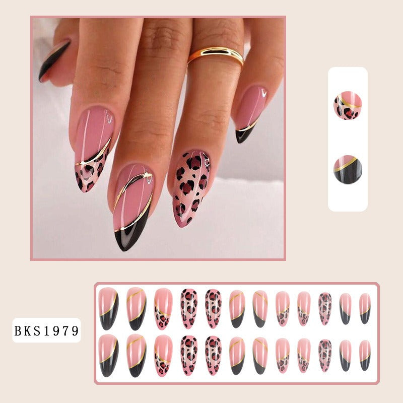 Mid-Length Almond Nail Art Patches for Stylish Looks