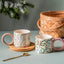British Style Ceramic Mug Cute Coffee Cups Personality Gift Household Color Painting  Kawaii Girls Breakfast Oat Milk Mugs - Korvel