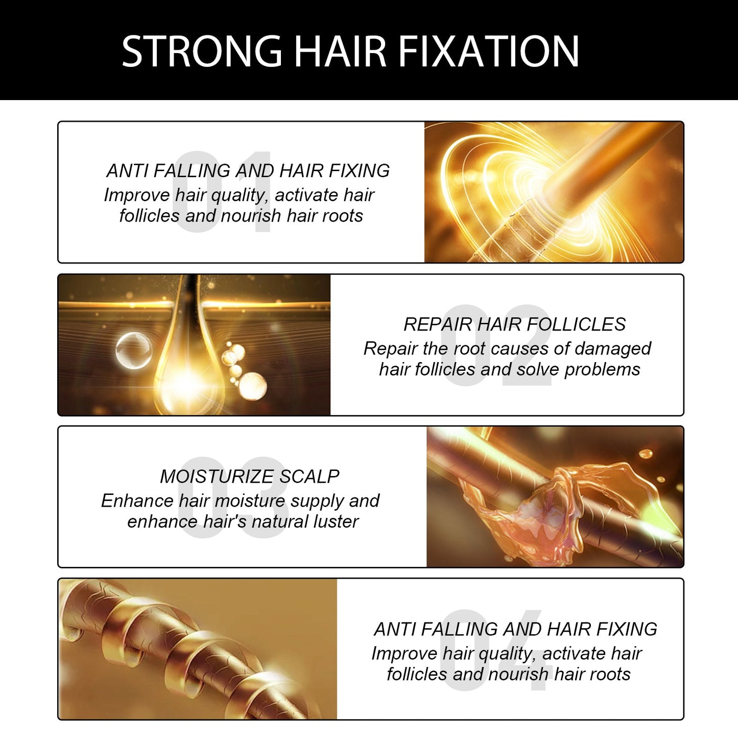 Old Ginger Hair Care Essence Oil, Moisturize Hair Roots Repair Frizzy Knot Supple Strong Thick Hair - Korvel