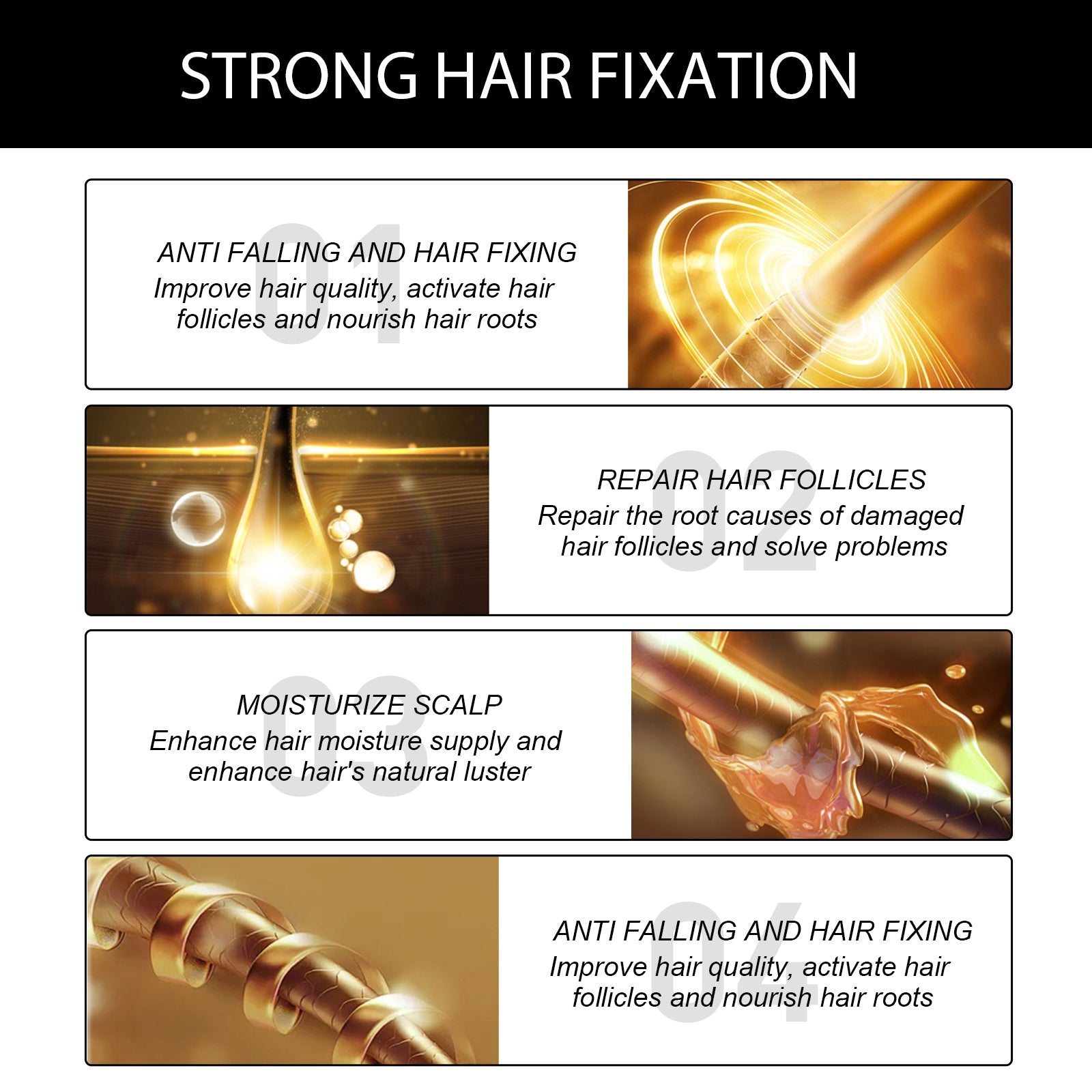 Old Ginger Hair Care Essence Oil, Moisturize Hair Roots Repair Frizzy Knot Supple Strong Thick Hair - Korvel