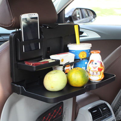 Car Dining Tray Chair Back Storage Table Small Dining Table Car Chair Back Drink Rack Mobile Phone Rack Car Supplies - Korvel