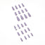 Rattan Purple French Bow Wear Manicure Finished Fake Nail Manicure Patch Nail Patch Removable Nail - Korvel