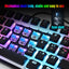HXSJ new 61 key wired mechanical keyboard, blue axis pudding keycap, color backlit game, office and home use - Korvel
